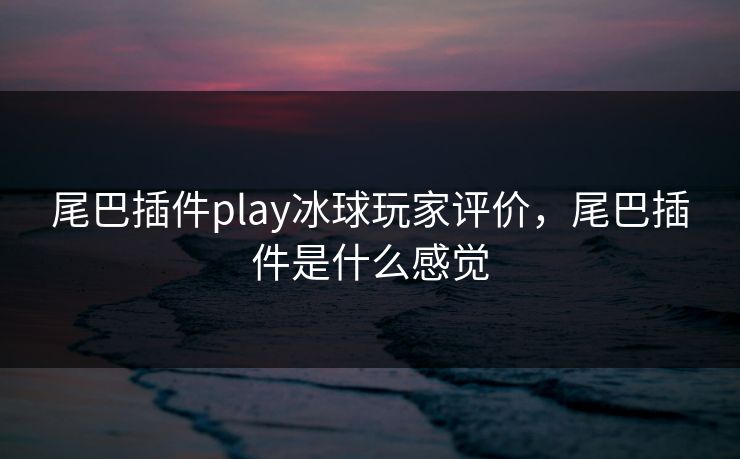 尾巴插件play冰球玩家评价，尾巴插件是什么感觉